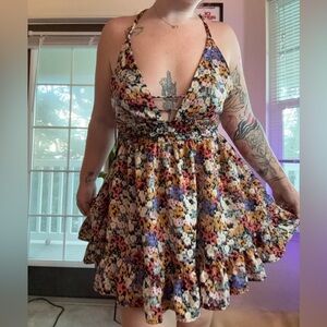 Urban Outfitters Floral Midi Dress - Multicolor